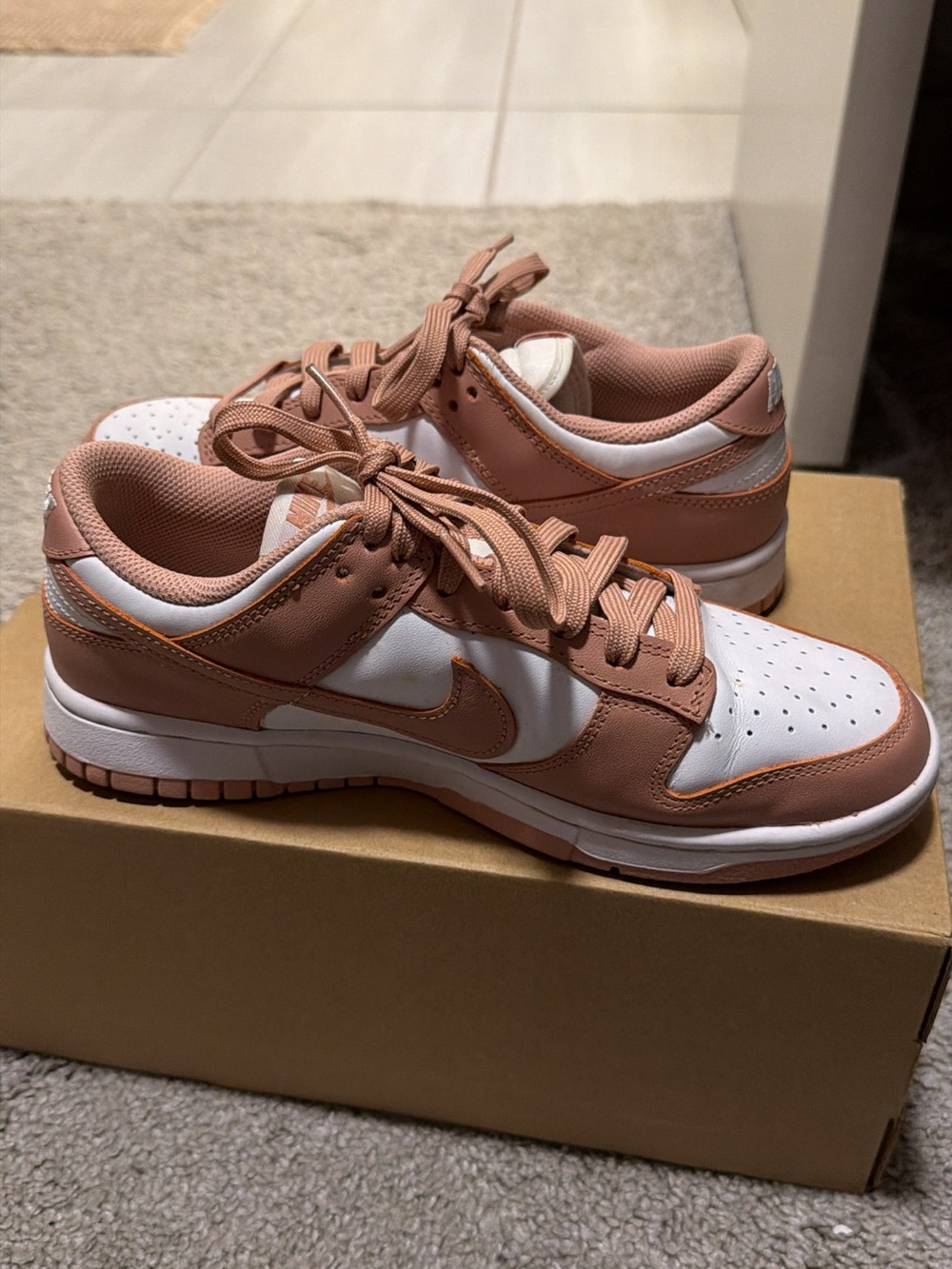 Nike Women’s Dunks - Blush Pink & White